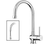 Rubinetteria Paffoni Stick Rubinetto Cucina Con Doccia Estraibile A Bocca Alta Codice Prod: Sk185cr
