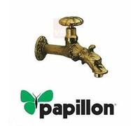 RUBINETTERIA RUBINETTO CURVO DA GIARDINO MANIGLIA OTTONE GIALLO TRATTATO DRAGON.