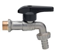 Rubinetterie Bresciane Rubinetto Valvola a sfera con portagomma a leva