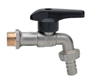 Rubinetterie Bresciane Rubinetto Valvola a sfera con portagomma a leva
