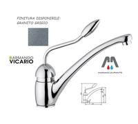 RUBINETTERIE VICARIO MISCELATORE LAVELLO PABLO GRANITO GRIGIO LEVA LUNGA