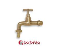 RUBINETTI 3/4" OTTONE LUCIDO CON PORTAGOMMA E GIRELLO 656100SP3/4