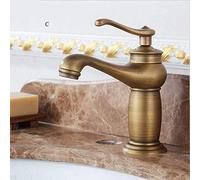 rubinetti Bagno lavabo Ottone in Stile Europeo Cucina di Rubinetto Caldo Spazzolato sopra Il tapico del banco (c)