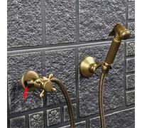 Rubinetti bidet muro muro musulmano nero freddo in ottone igonela angolare valvola portatile per doccia igienica culo anale culo dust dusche shattaf, rubinetto bidet set a LWX