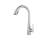 Rubinetti Da Cucina Con Beccuccio Estraibile For Miscelatori Accessori For Acqua Calda E Fredda Testa Dello Spruzzatore A Flusso Montato Sul Ponte Flusso D'Acqua Stabile(B2-Silver)
