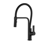 Rubinetti da Cucina con doccetta Estraibile Miscelatore Flessibile per lavello da Cucina in Ottone Nero con doccetta Estraibile in Silicone Rubinetti per la casa