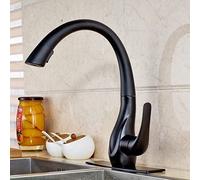 Rubinetti da cucina Miscelatore estraibile Spray estraibile Flusso e spruzzatore Rubinetto per lavello da cucina Rubinetti miscelatori per acqua calda e fredda Rubinetti estraibili con finitura nera