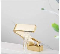 Rubinetti da cucina per lavello , Rubinetto per lavabo Rubinetti monocomando per bagno Rubinetto per acqua monoforo caldo e freddo Rubinetti per miscelatore per lavabo, Oro Comfortable anniversary