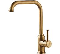 Rubinetti da cucina Rubinetto in ottone vintage monoforo a 1 foro lavello Bagno girevole a 360°