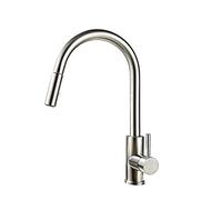 Rubinetti da cucina Rubinetto Pull OuRubinetto da cucina, rubinetto con controllo touch sensibile, miscelatore Touch SensoRubinetto da cucina in acciaio inossidabile senza piombo, nero (Colore : Nero)