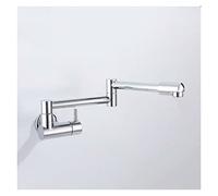 Rubinetti da cucina Telescopico pieghevole in ottone cromato 360 Ruota for montaggio a parete Rubinetto for balcone da bagno Tipo nascosto Gru Rubinetto for lavabo(1)
