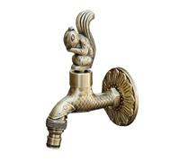 Rubinetti Da Esterno Con Rubinetto In Ottone Intagliato Antico For Lavatrice For Scopa For WC Di Lusso Giardino A Parete(Model 8)