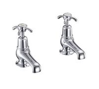 Burlington Kensington Paio Di 7.6cm Gabinetto Lavabo Taps, Stile Tradizionale,