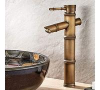 Rubinetti d'acqua calda e fredda, tutto il rubinetto di lavello da cucina antico articolazione di bambù in bronzo, rubinetto del bacino, per la pulizia della cucina