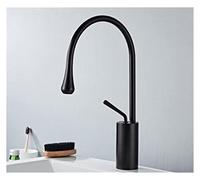 Rubinetti del bacino di rubinetti in oro e marmo rubinetto rubinetto rubinetto in ottone rubinetto singola maniglia da cucina rubinetto girevole lavello della lavello(Short black)