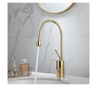 Rubinetti del bacino di rubinetti in oro e marmo rubinetto rubinetto rubinetto in ottone rubinetto singola maniglia da cucina rubinetto girevole lavello della lavello(Gold short)