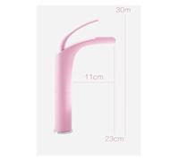 Rubinetti del bacino Rubinetti rosa Amore Amore Colore Cascata Rubinetto Rubinetto da bagno Rubinetto da bagno Hot and Cold Basin Miscelatore rubinetto rubinetto in ottone Lavello Lavello(Tall waterfa