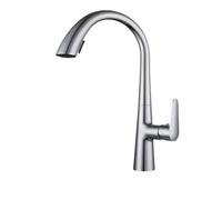 Rubinetti della cucina, Rubinetto Da Cucina Estraibile for Lavello for Lavabo A Prova Di Spruzzi Alta Qualità In Rame Pieno, Ullo Nascosto Girevole Caldo E Freddo(Electroplated silver)