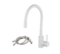 Rubinetti della cucina, Rubinetto da cucina in acciaio inossidabile, rubinetto lavello Miscelatore acqua calda fredda, gru colorata for(A1114W-T2)