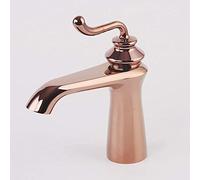 -Rubinetti dell'acqua, rubinetti, tutti i rubinetti del bacino del bronzo Bronzo marrone Rubinetti del lavabo sopra il bancone creativo Rubinetto del lavabo singolo Water-Taprown/Oro(Rose Gold)