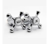 Rubinetti di ricambio in stile vittoriano per rubinetti caldi e freddi - set di conversione indice classico tradizionale per lavandini da bagno e lavello da cucina