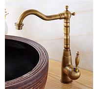 Rubinetti diffusi, rubinetto da cucina in rame antico lavabo da tavolo miscelatore acqua fredda rubinetto for lavabo rubinetto antico for lavabo rotante da cucina(W)