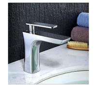 Rubinetti eleganti rubinetto for il bagno in oro spazzolato in oro calda e fredda bacino miscelatore tappo in ottone water lavandino(Short and chrome)