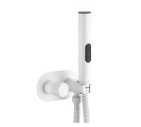 Rubinetti For Bidet Da Bagno Brush Gold, Spruzzatore For A Parete For WC, Miscelatore For Acqua Calda E Fredda, Doccia Alta Pressione Dell'Acqua(WHITE)
