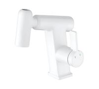 Rubinetti for lavabo Bianchi, Rubinetto for Bagno monoforo con spruzzatore Estraibile, 3 modalità, lavabo for la casa, mobiletto for Bagno, Rubinetto for lavabo Multifunzione (Freddo e Caldo)(White)