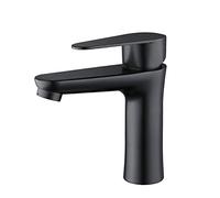 Rubinetti for lavabo da bagno, Rubinetti for lavabo da bagno Rubinetti neri for lavabo caldo e freddo Miscelatore for lavabo monocomando in acciaio inossidabile