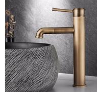 Rubinetti for lavabo in bronzo antico Rubinetto for bagno Rubinetto for lavabo da bagno in ottone caldo e freddo Rubinetto for lavabo rotante Rubinetto for lavabo Rubinetto for acqua ( Color : Tall A