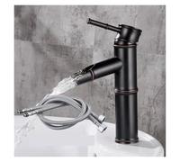 Rubinetti for lavabo Rubinetto for bagno a cascata Miscelatore monocomando for for vasca in ottone anticato,Anticorrosione(Black-A)