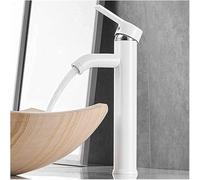Rubinetti for lavello da cucina Rubinetto monocomando bianco Bocca girevole contemporanea Miscelatore for Bagno moderno Cascata