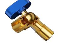 Rubinetti for valvole di riempimento ad angolo for bagno Valvola di grande flusso cromata grigia Accessori for scaldabagno in materiale di ottone spesso(Pair chrome)
