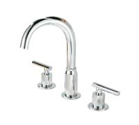 Rubinetti in ottone per lavabo da bagno, stile retrò, 3 fori | Rubinetto girevole a 360° per caldo e freddo, doppio controllo per un uso efficiente in bagno