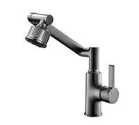 Rubinetti Lavabo Girevole A 360°,Rubinetti Lavabo Bagno,Rubinetti Lavabo Bagno,Rubinetti Lavabo Bagno,Miscelazione Calda E Fredda Rubinetto Rotante Multifunzione in Ottone,Grigio Pistola