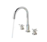 Rubinetti Lavello Cucina Miscelatore Rubinetto Speciale Doppia Leva Tre Fori In Ottone Cromato Con Raccorderia Di Serie Bagno