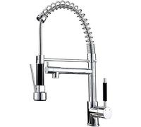 Rubinetti Lavello Cucina Rubinetto Monocomando Doccetta Estraibile Miscelatore Girevole a 360° Ottone