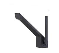 Rubinetti miscelatori for lavabo caldo e freddo grigio pistola, rubinetto miscelatore for bagno stile cascata creativo, kit accessori for rubinetti in metallo,Resistente all'alta Pressione(Noir)