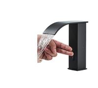 Rubinetti per bagno, Rubinetto for lavello senza contatto con miscelatore automatico sensore montato sul piano di lavoro nero