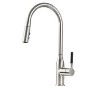 Rubinetti per Cucina e Bagno, Rubinetto per Vasca da Pavimento con beccuccio Girevole, Rubinetto per Vasca da Pavimento in Ottone retrò con doccetta a Forma di Telefono, miscelator