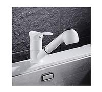Rubinetti per Cucina e Bagno, Rubinetto per Vasca da Pavimento con beccuccio Girevole, Rubinetto per Vasca da Pavimento in Ottone retrò con doccetta a Forma di Telefono, miscelator