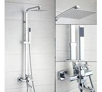 Rubinetti Per La Testa Da 10 Pollici Set Di Rubinetti Per Il Rubinetto Del Portavoce Del Pinna Per Spruzzatore Quadrata Per La Mano Del Bagno Set Da Doccia Per Bagno