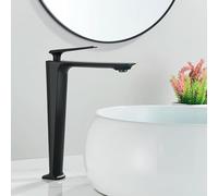 Rubinetti per lavabo da Bagno cromati, Rubinetto per lavabo da Bagno Alto/Basso, Miscelatore per Acqua Calda e Fredda, Design Europeo, Rubinetto per lavabo da Bagno con Maniglia Si