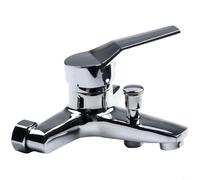 Rubinetti per lavabo da bagno, rubinetti per lavabo, rubinetto per vasca da bagno caldo e freddo, montaggio a parete, rubinetto miscelatore a doppio beccuccio per acqua calda e fredda, per cucine e