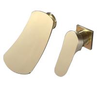 Rubinetti per lavabo da bagno, rubinetto a cascata con maniglia singola, miscelatore mono in rame per lavabo sopra il bancone, design anti-schizzi