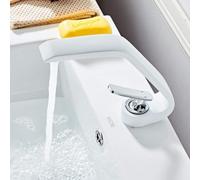 Rubinetti per lavabo da Bagno, Rubinetto per lavabo in Ottone Nero, Miscelatore monocomando per lavabo, Caldo e Freddo, rubinetti per lavabo da Bagno montati sul Piano, rubinetti p