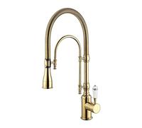 Rubinetti per lavabo, Estrarre il rubinetto della cucina del dell'oro Top Quality Total Brass Rubinetto dell'acqua(Gold)