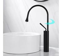 Rubinetti per lavabo girevole a 360°, miscelatore design a goccia d'acqua, rubinetto per lavabo bagno moderno e leggero di lusso, braccio girevole a 360° universale, ottone 59A, maniglia singola, fac