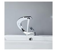Rubinetti per lavabo, Miscelatore del rubinetto bacino nero cromato/di lavabo caldo e freddo(A)